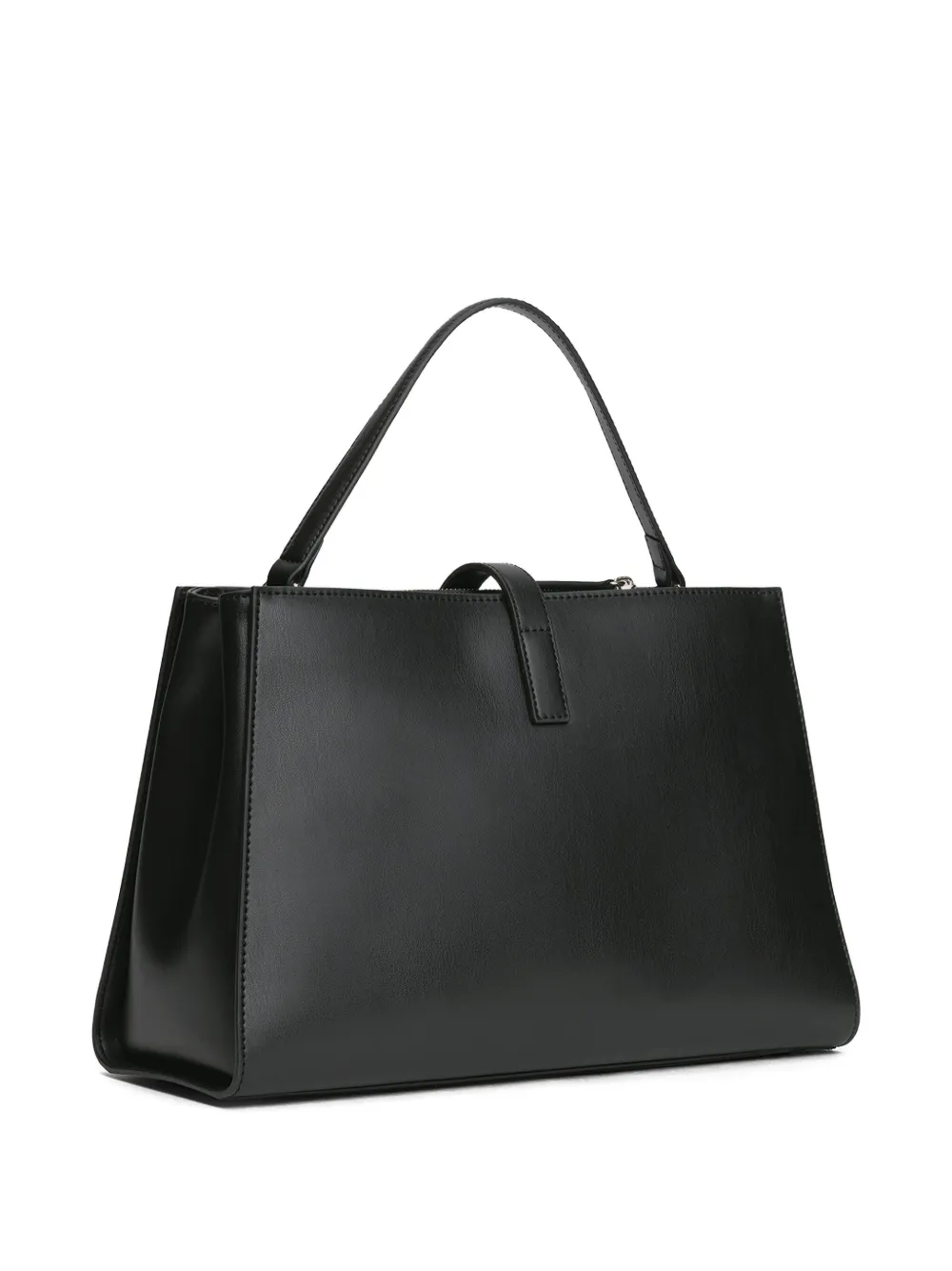 Tommy Hilfiger Schoudertas met logoplakkaat en handgrepen - Zwart