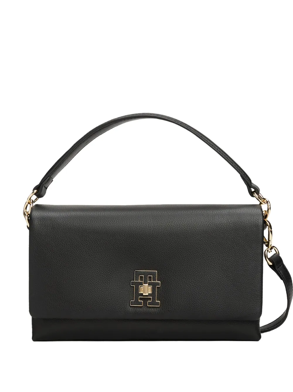 Tommy Hilfiger Borsa tote con placca logo - Nero