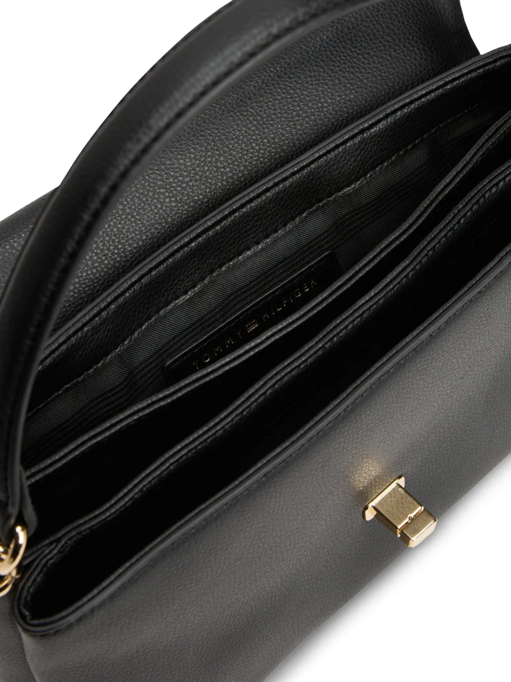 Tommy Hilfiger Heuptas met logoplakkaat Zwart