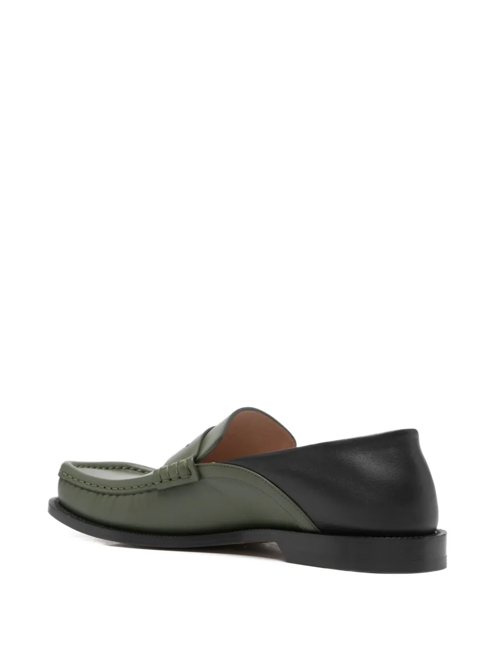LOEWE Loafers met vlakken Groen