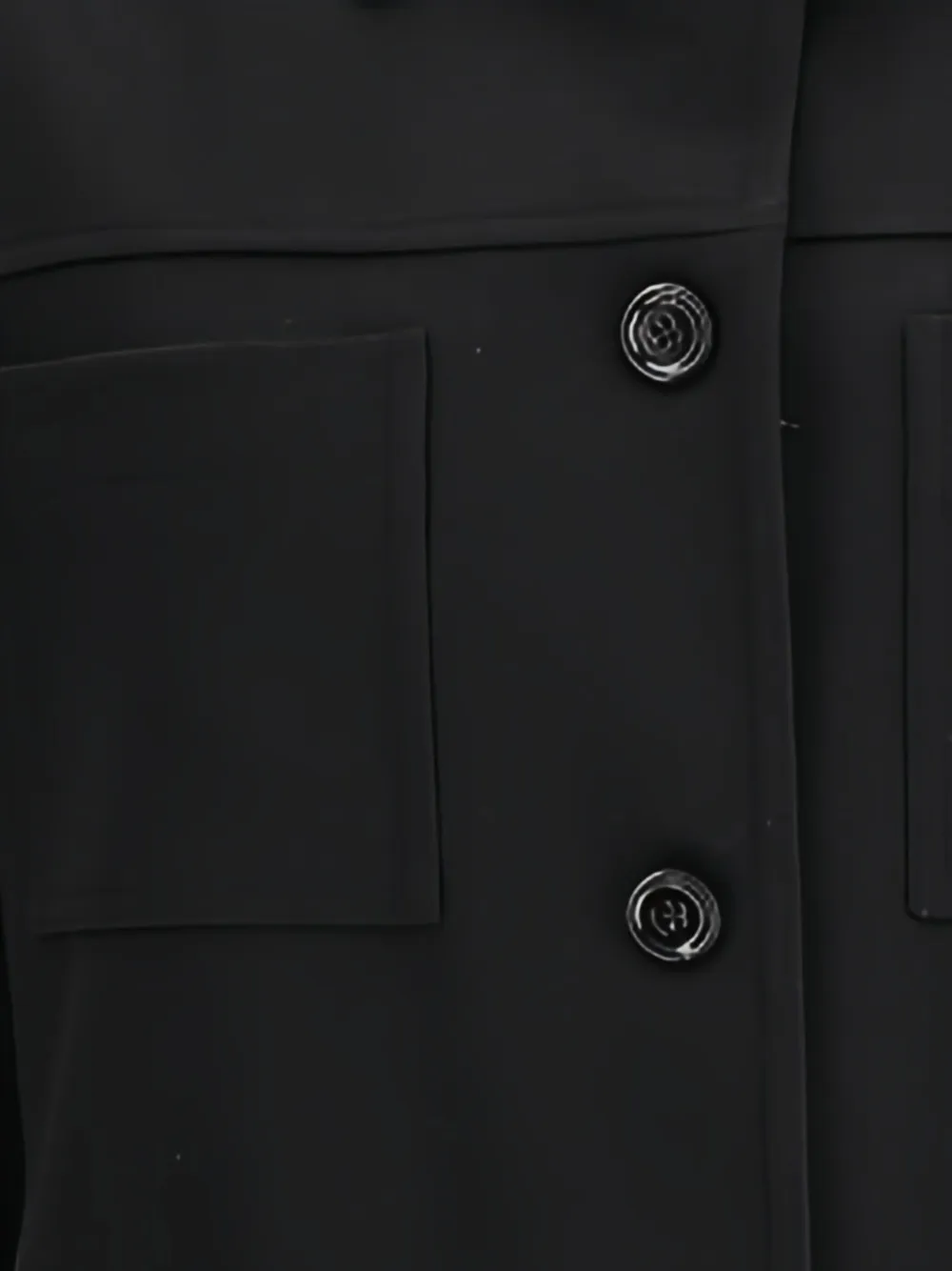 Lardini Black Fleece Wool Clothing In Black