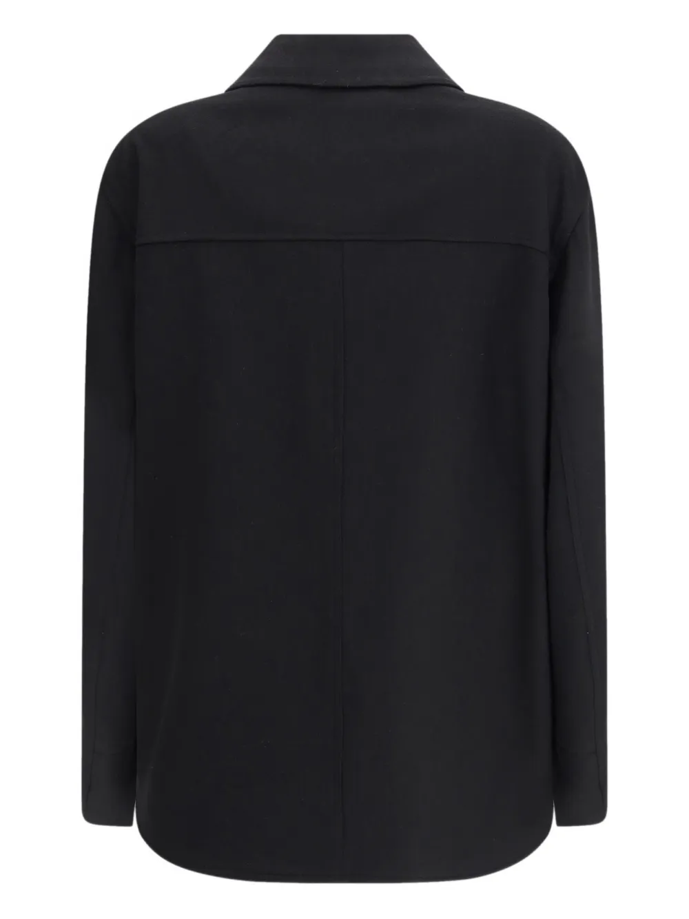 Lardini Black Fleece Wool Clothing In Black