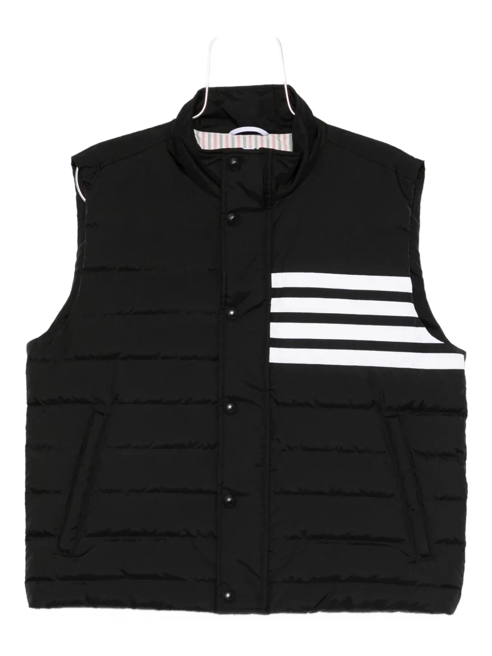 Thom Browne ripstop down-filled 4-Bar gilet | Black | Image 1