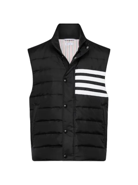 Thom Browne chaleco capitonado con motivo 4-Bar