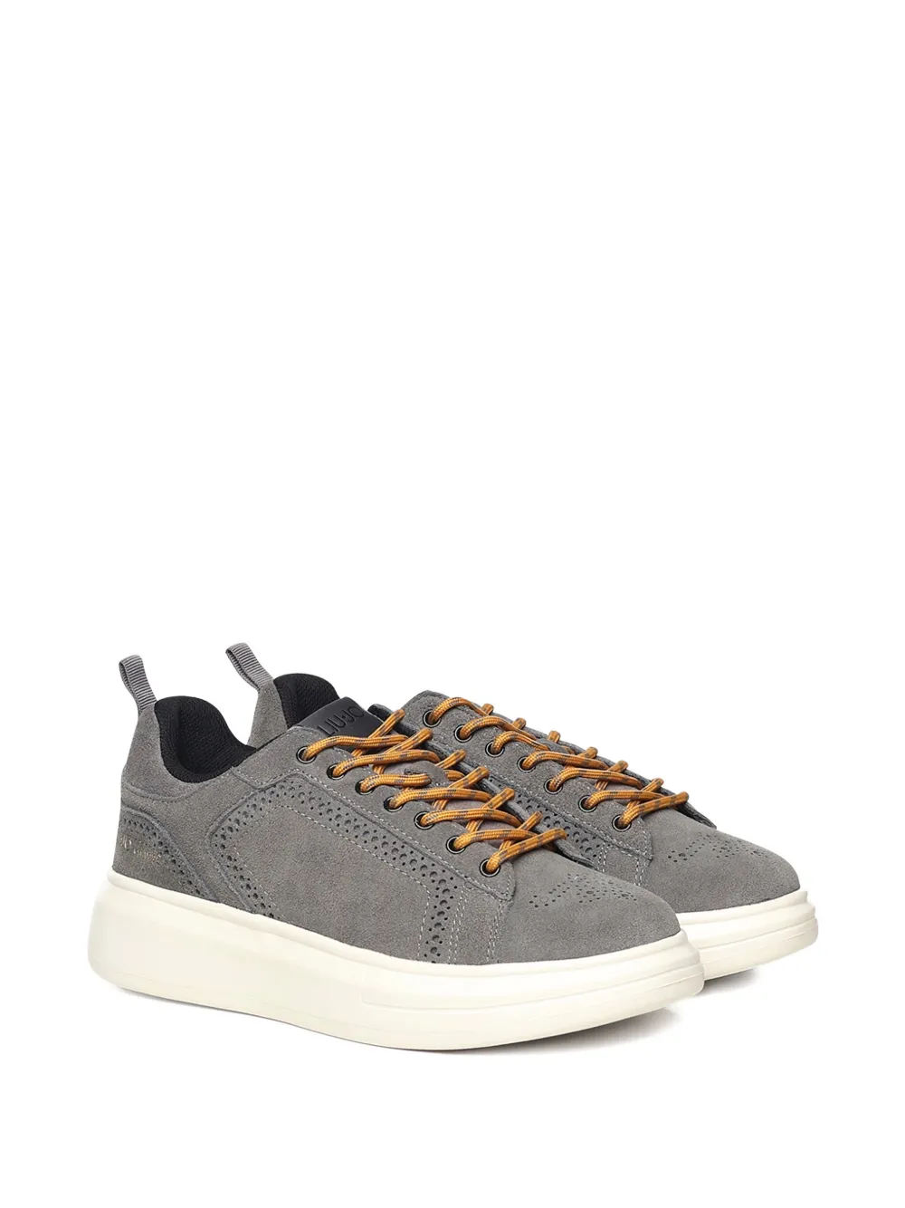 LIU JO Sneakers met plateauzool en veters Grijs