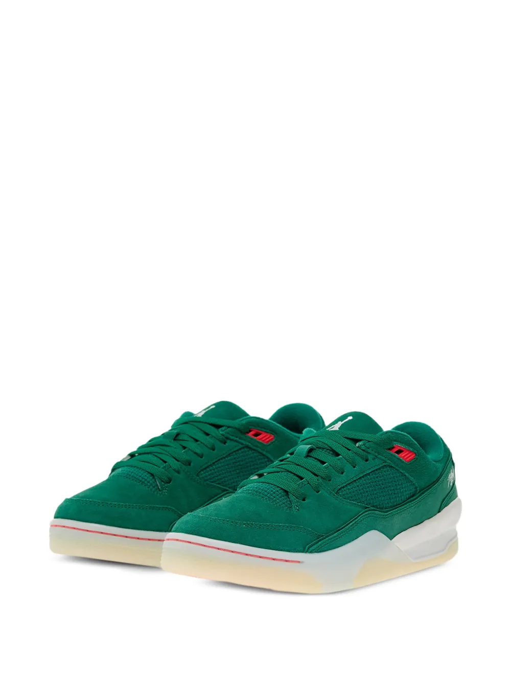 Jordan Flight Court suède sneakers Groen