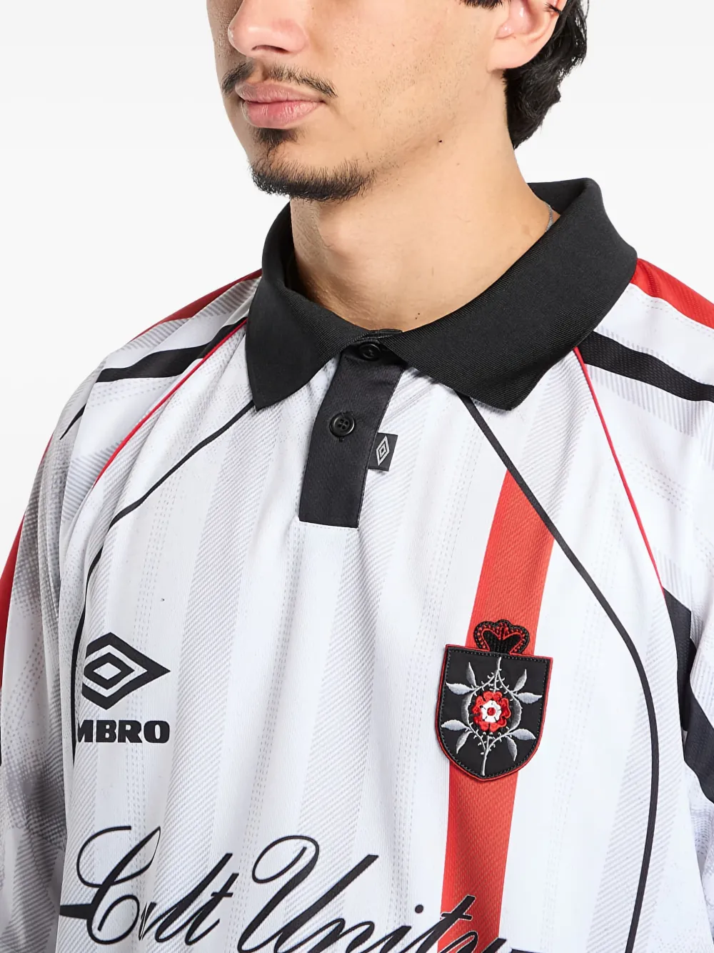 UMBRO Poloshirt met gestreepte details Wit