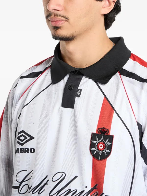 UMBRO ストライプディテール ポロシャツ | ホワイト | FARFETCH JP