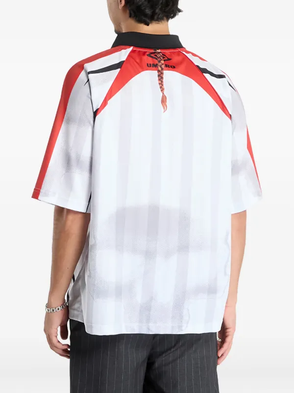UMBRO ストライプディテール ポロシャツ | ホワイト | FARFETCH JP