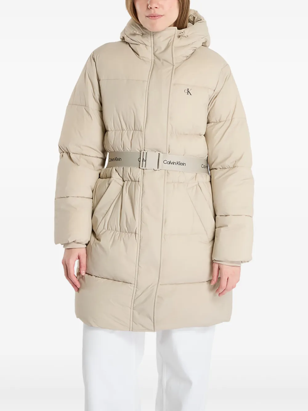 Calvin Klein Jeans abrigo con cinturón | neutro | Image 1
