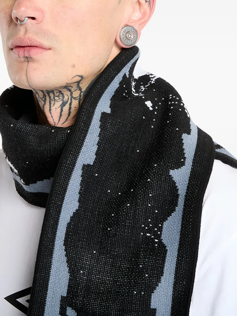  Umbro Cult Unity Fringed Scarf - Black 