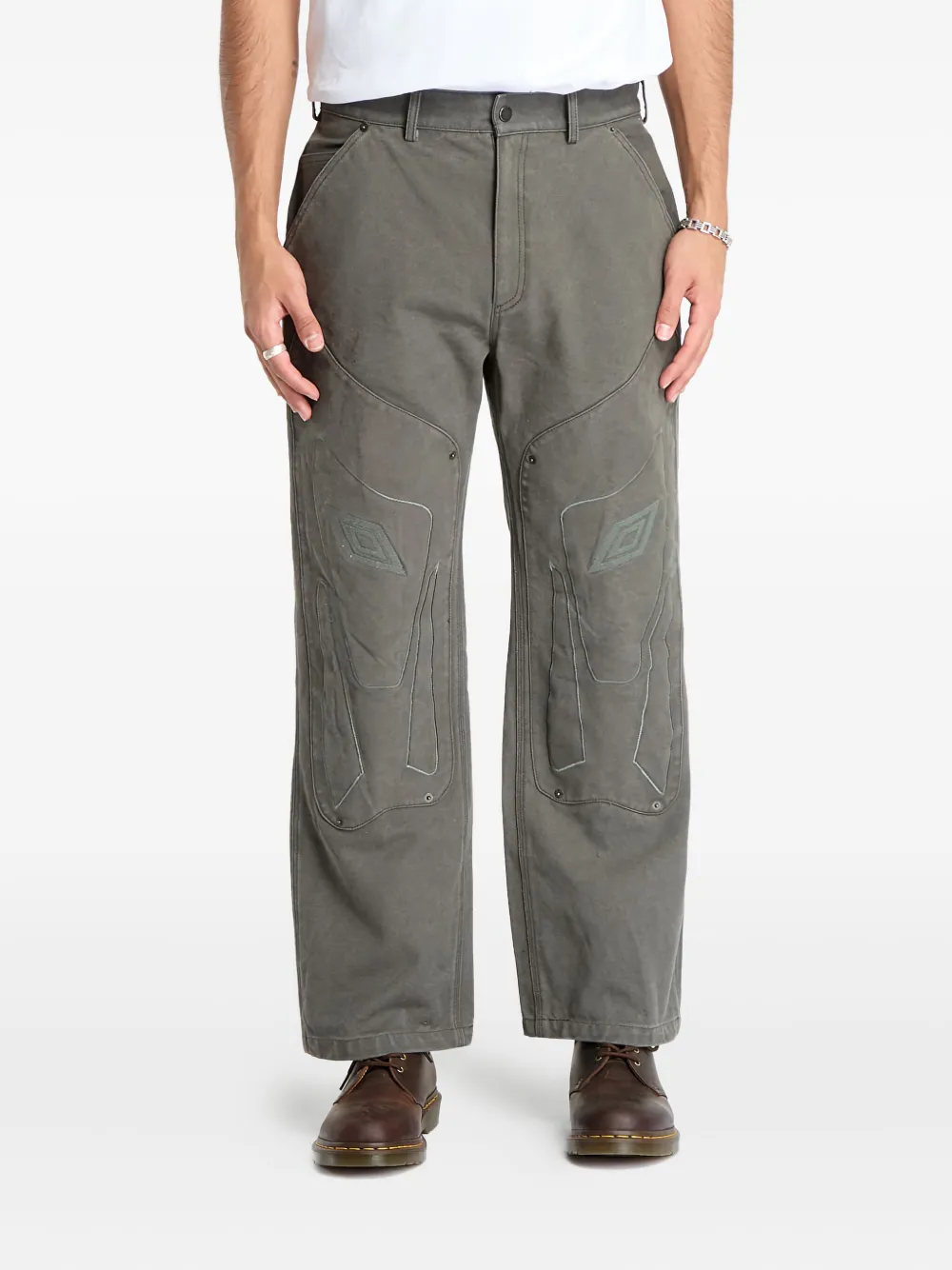 UMBRO shinguard cotton trousers | Green | Image 1