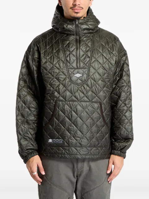 UMBRO Masked diamond-quilting hooded jacket