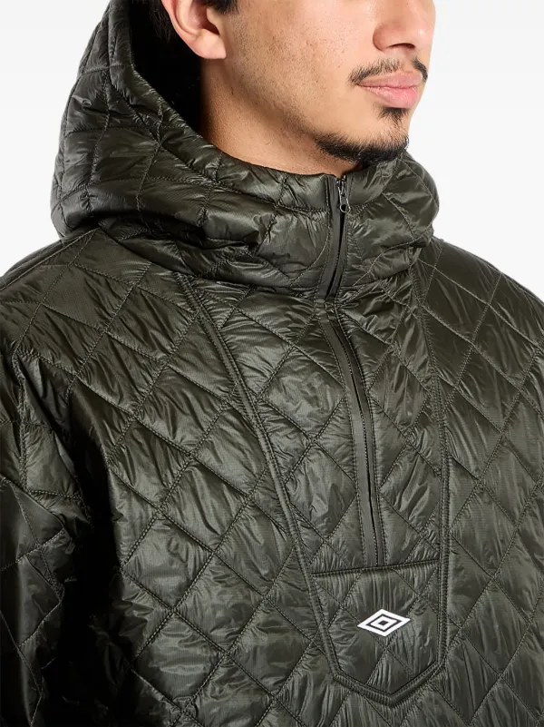 UMBRO Masked diamond-quilting Hooded Jacket | Green | FARFETCH
