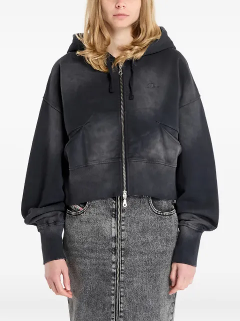 dime hoodie zippé à coupe crop