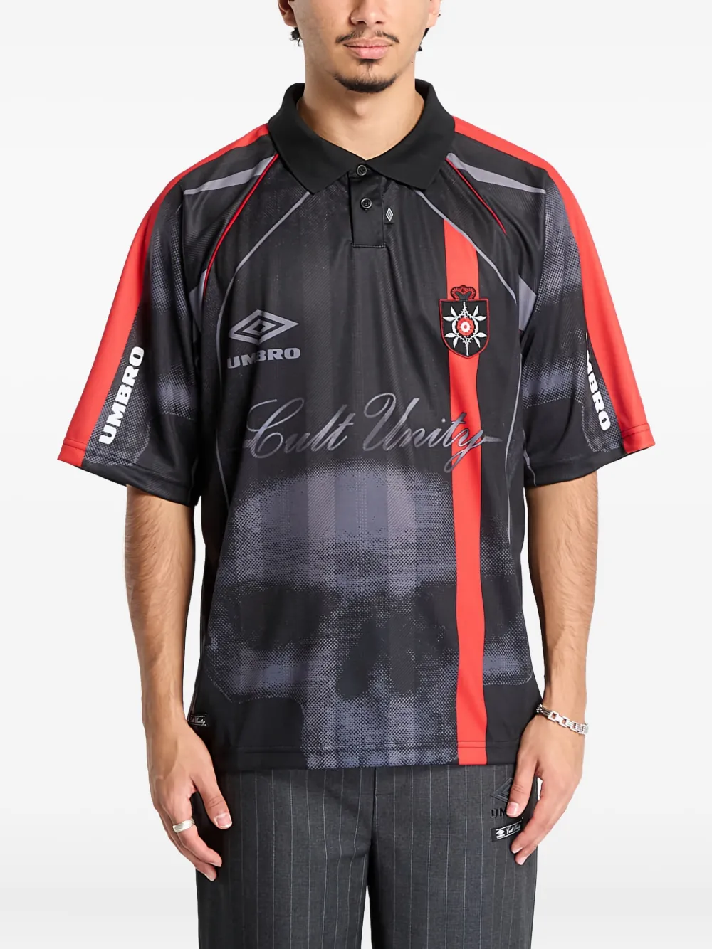 UMBRO graphic polo shirt | Black | Image 1
