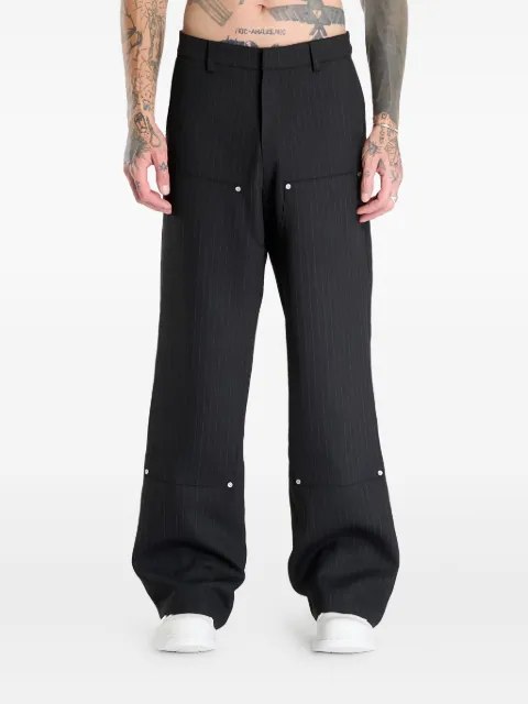 MISBHV pinstripe carpenter trousers