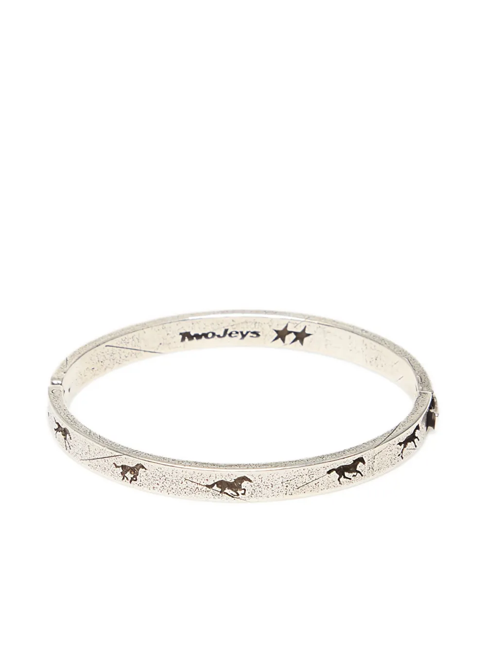 TWOJEYS horse print sequence bracelet | Silver | Image 1