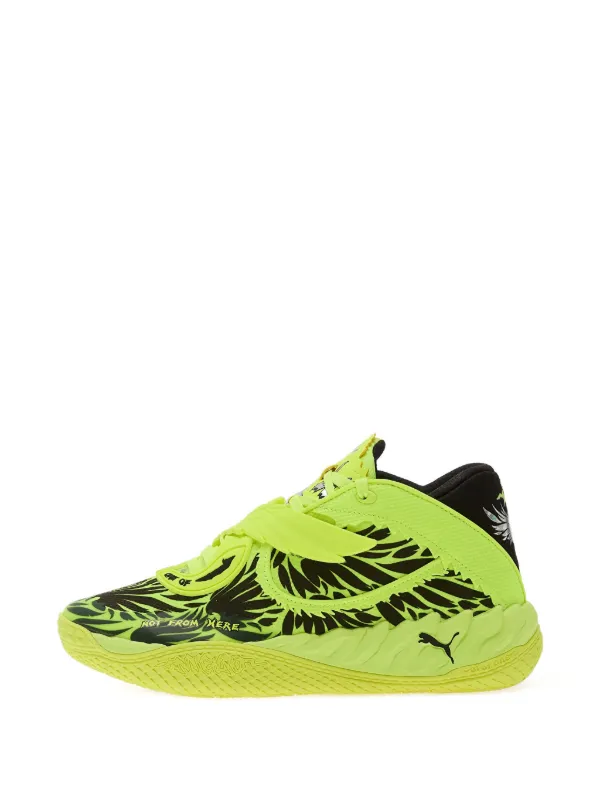 PUMA x LaMello Ball MB.05 Voltage Sneakers | Yellow | FARFETCH display picture 3