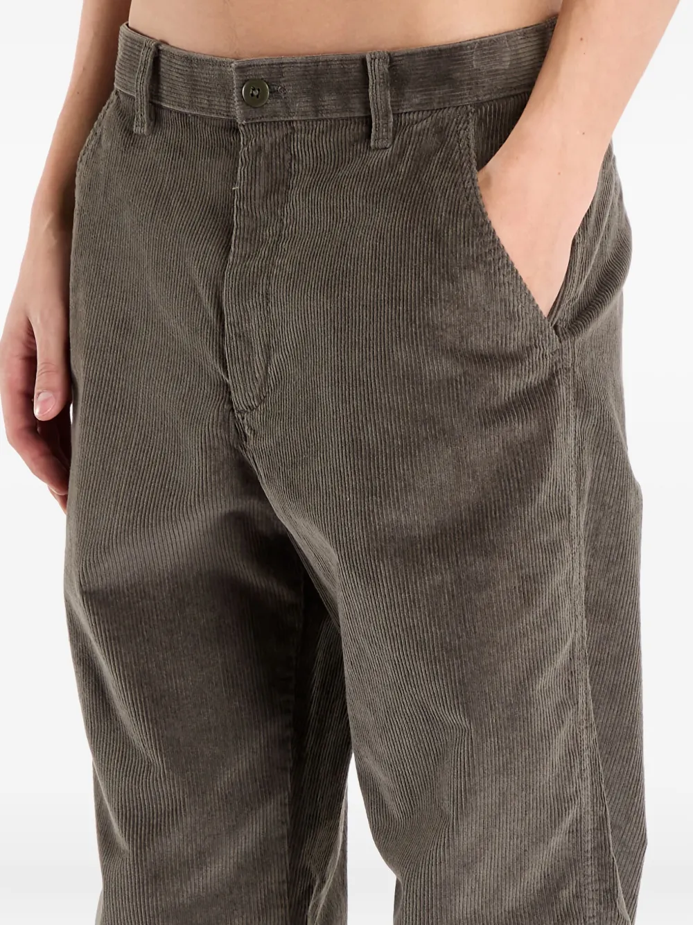 Calvin Klein Ribfluwelen chino Bruin
