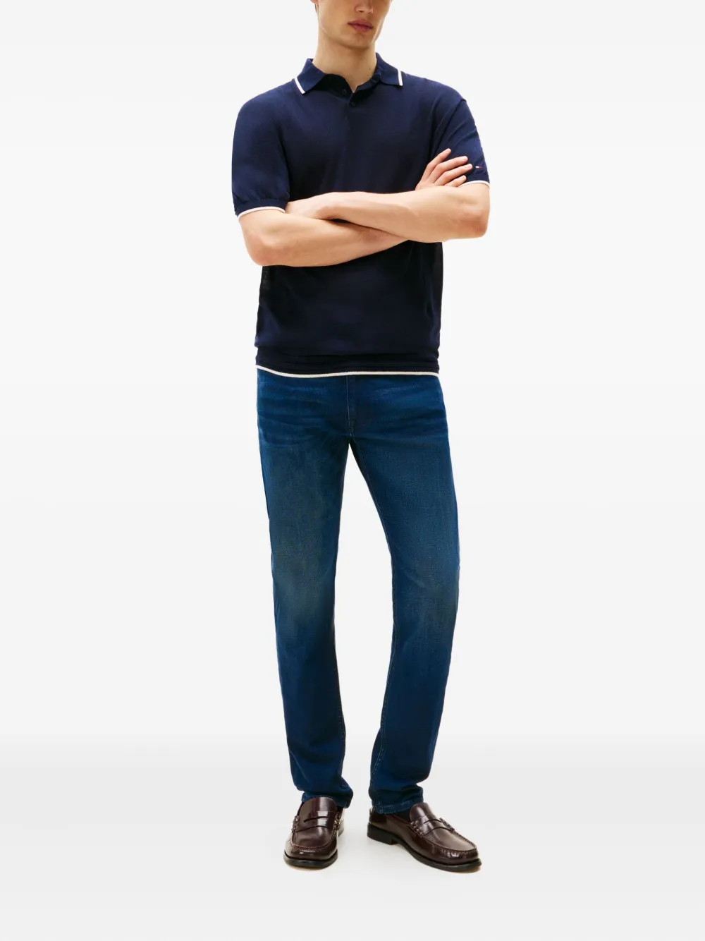 Tommy Hilfiger Stretch-katoenen jeans - Blauw