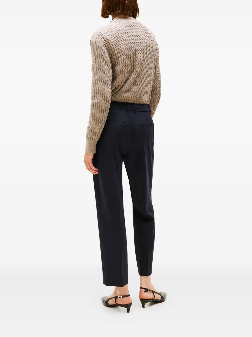 Tommy Hilfiger Logo-detail Trousers In Black