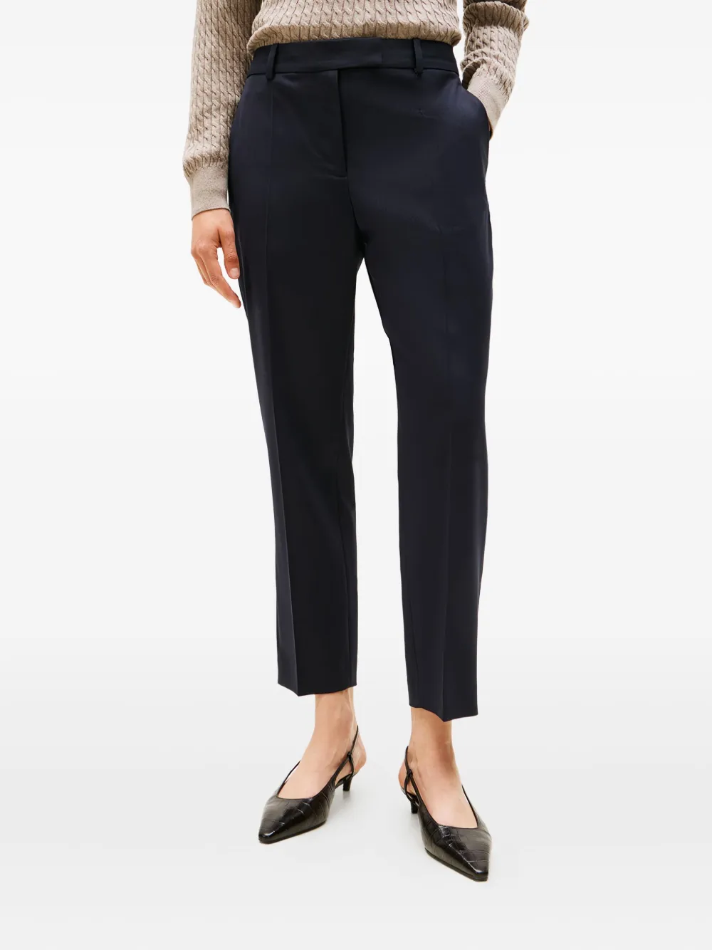 Tommy Hilfiger Logo-detail Trousers In Black