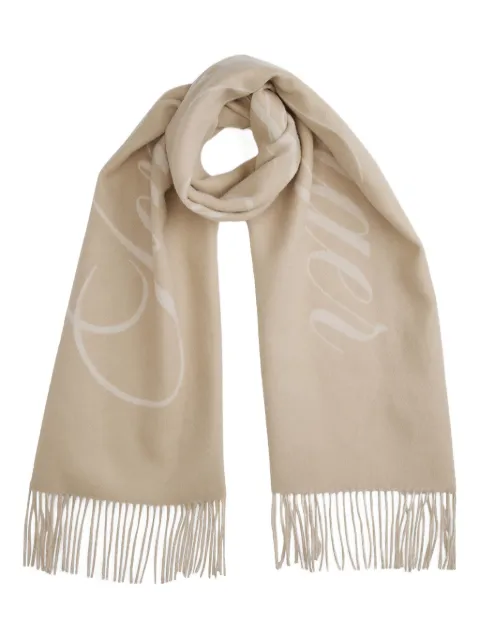 Tommy Hilfiger fringed wool scarf