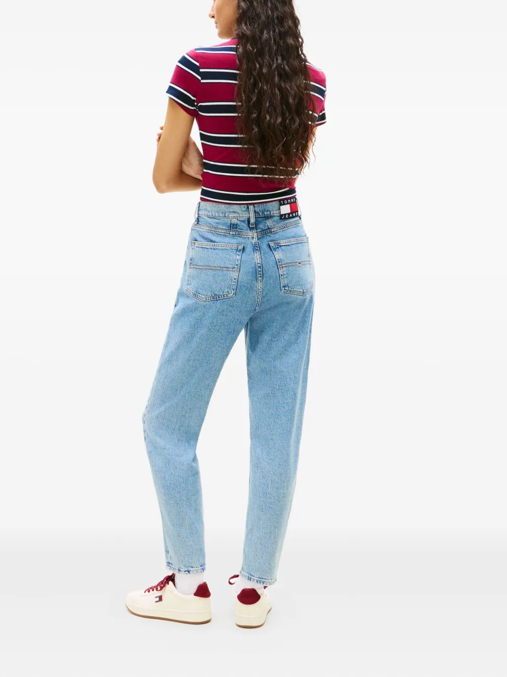 Tommy Hilfiger Logo Patch Jeans In Multi