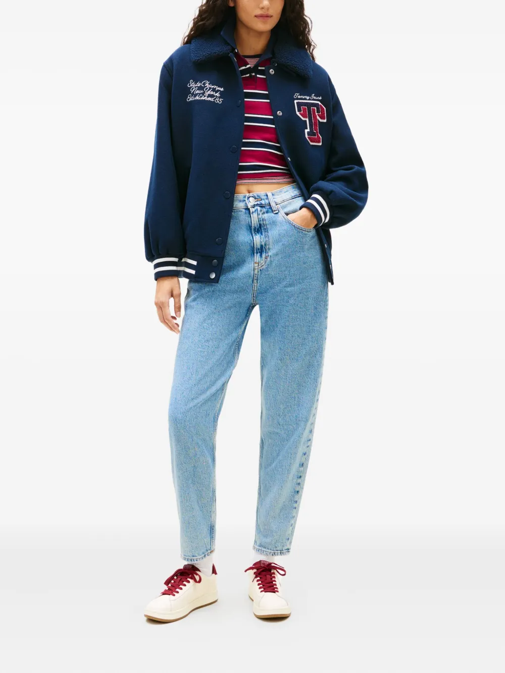 Tommy Hilfiger Jeans met logopatch - Blauw