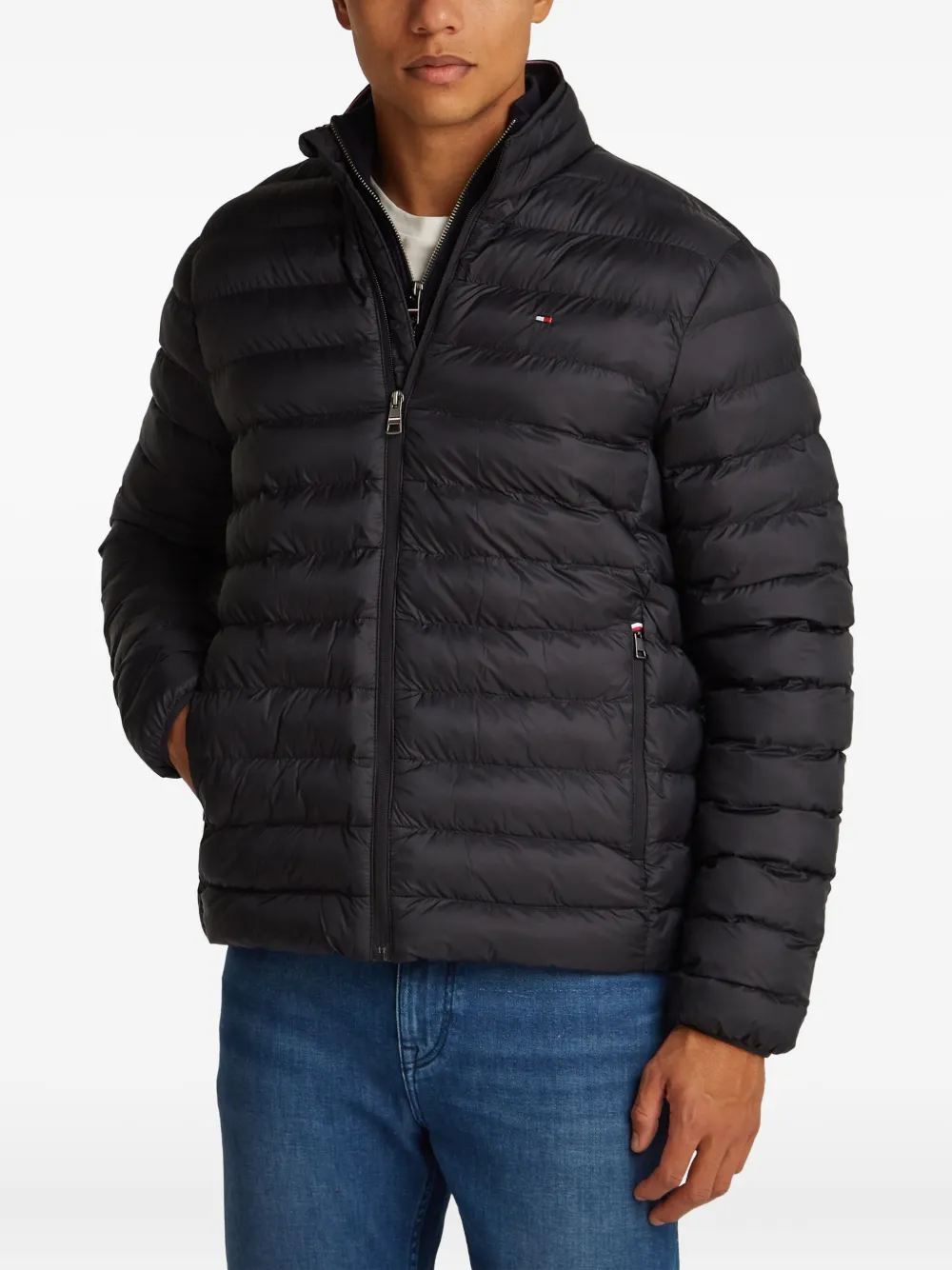 Tommy Hilfiger Gewatteerd jack met rits Zwart