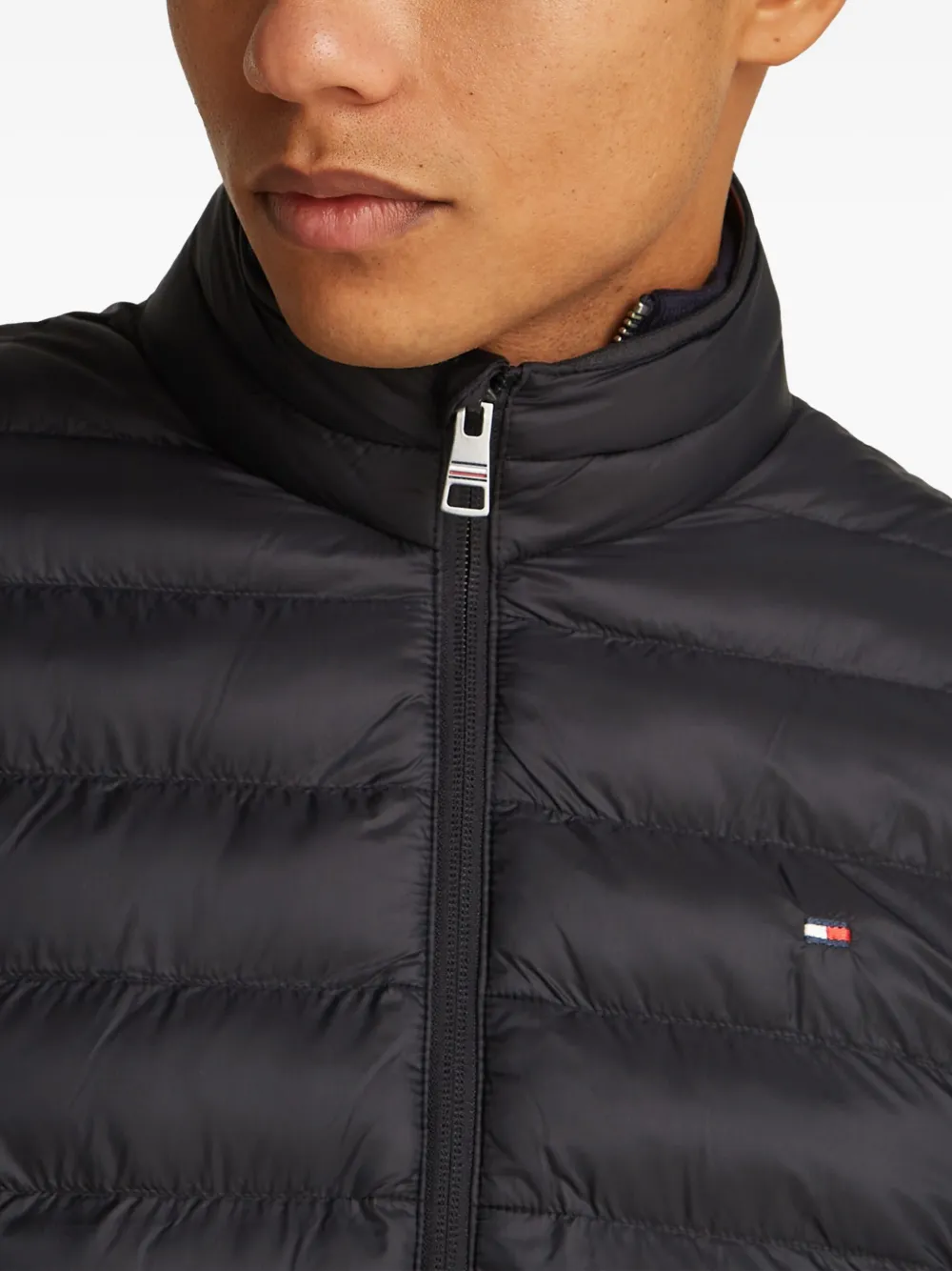 Tommy Hilfiger Gewatteerd jack met rits Zwart