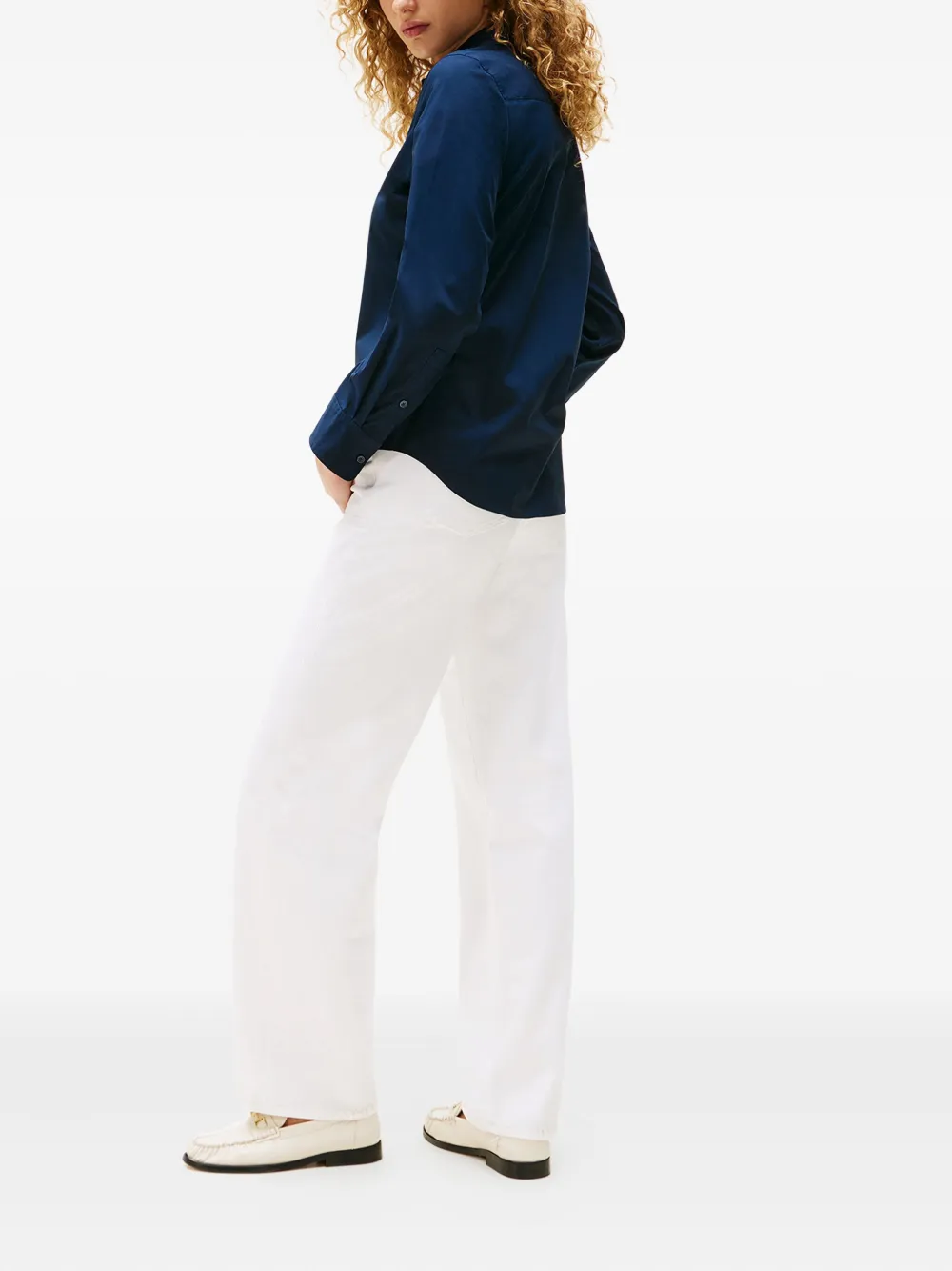 Tommy Hilfiger Buttoned Blouse In Blue