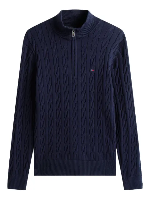 Tommy Hilfiger cable-knit half-zip sweater