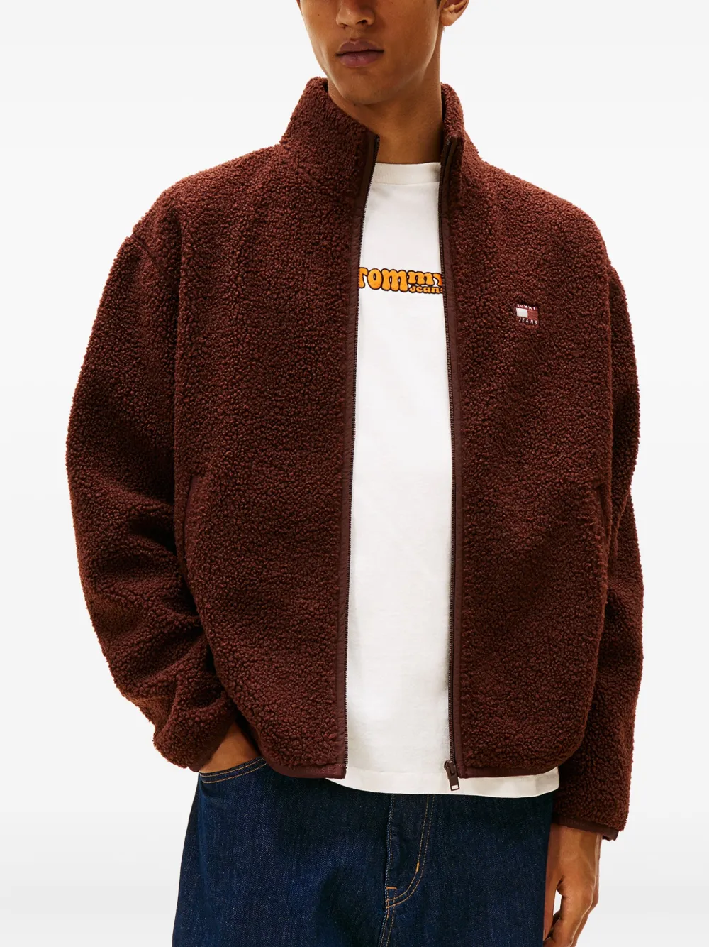 Tommy Jeans Jack met rits Bruin