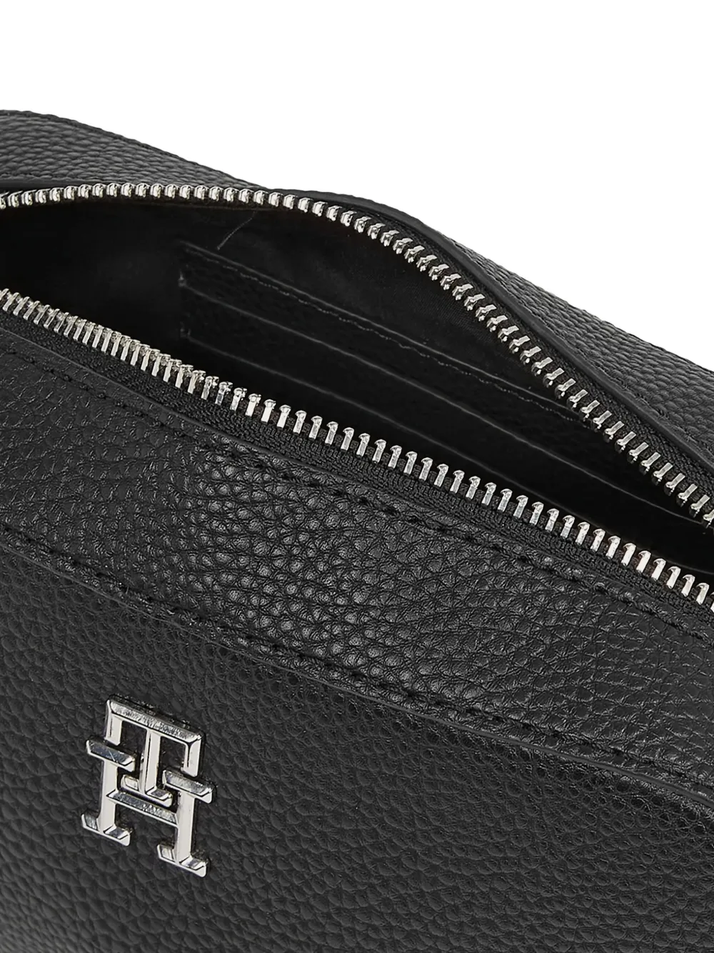 Tommy Hilfiger Logo-plaque Crossbody Bag In Black