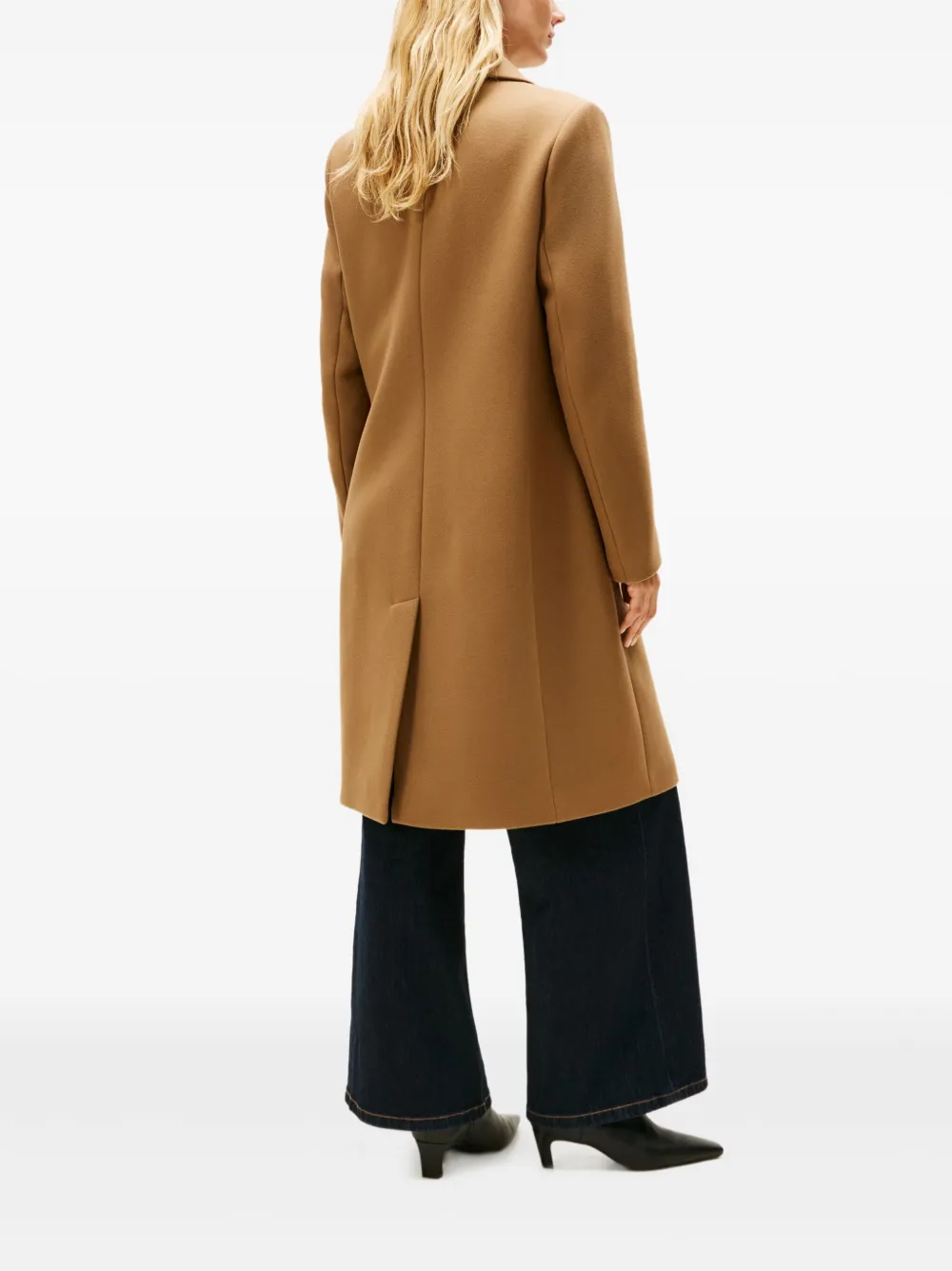 Tommy Hilfiger Jas met enkele rij knopen Bruin