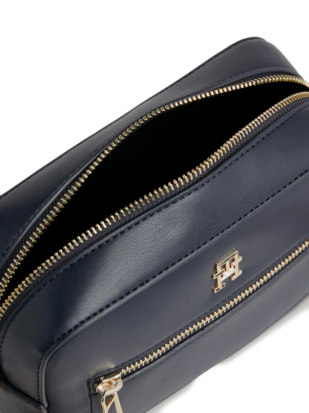 Tommy Hilfiger Logo-plaque Shoulder Bag In Blue