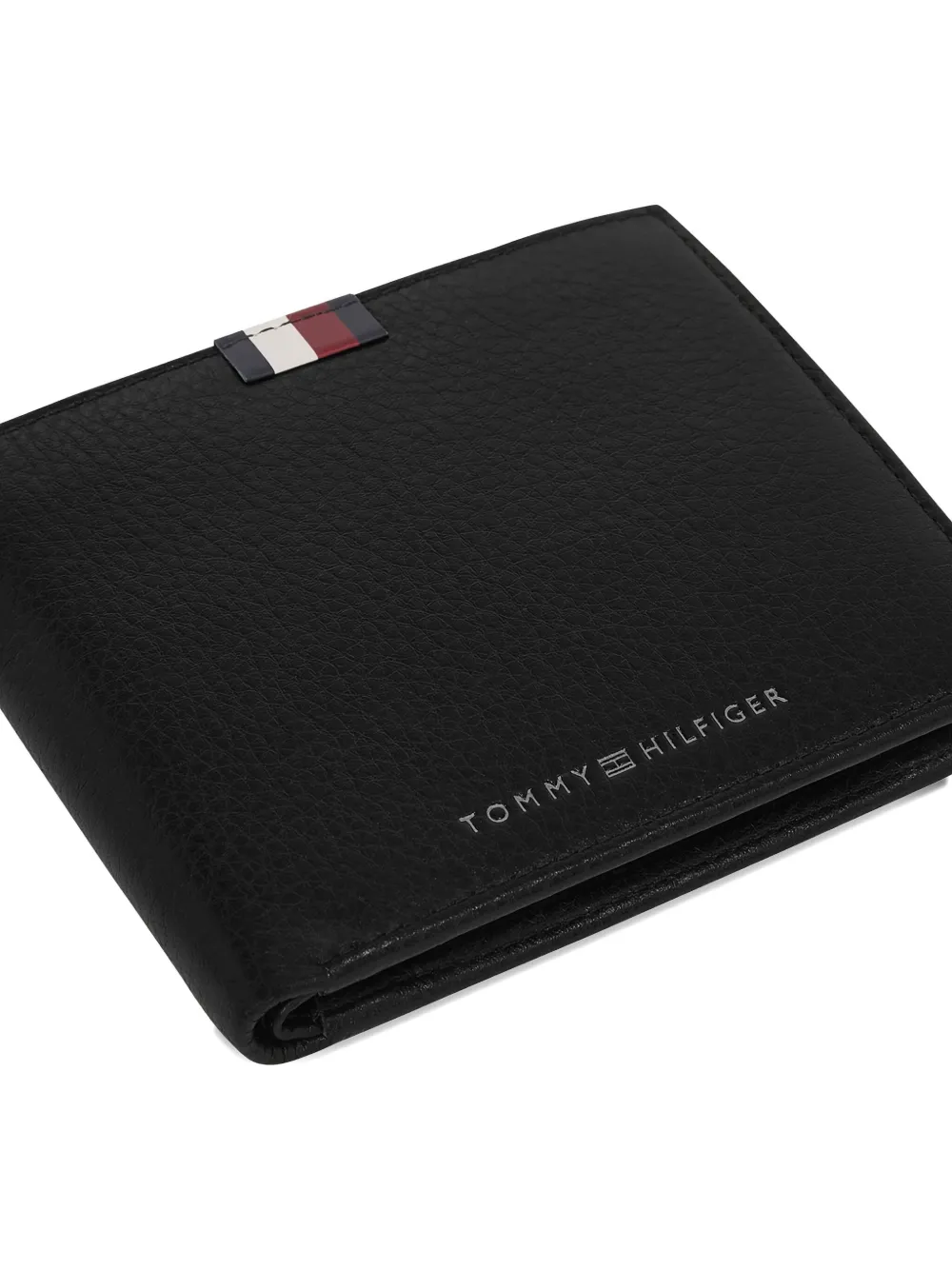 Tommy Hilfiger Bifold Leather Wallet In Black