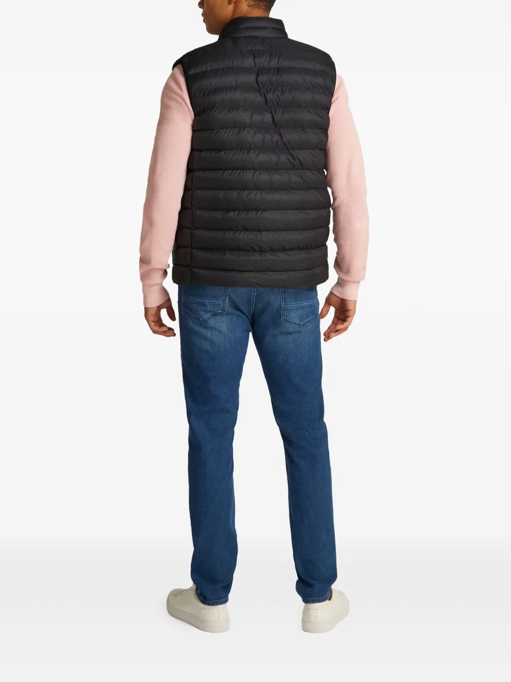 Tommy Hilfiger Zip-up Padded Gilet In Black