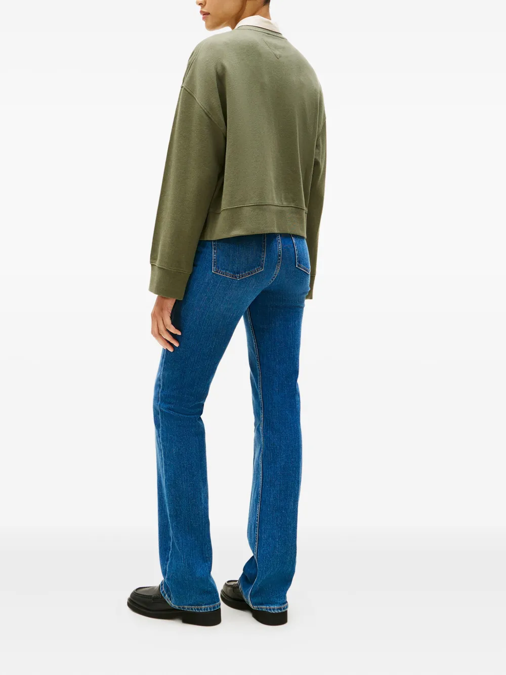 Tommy Hilfiger Sweater met geborduurd logo Groen