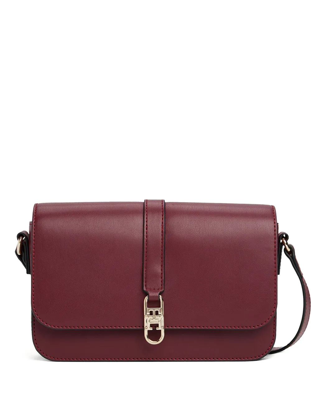 Tommy Hilfiger Borsa a tracolla con placca logo - Rosso