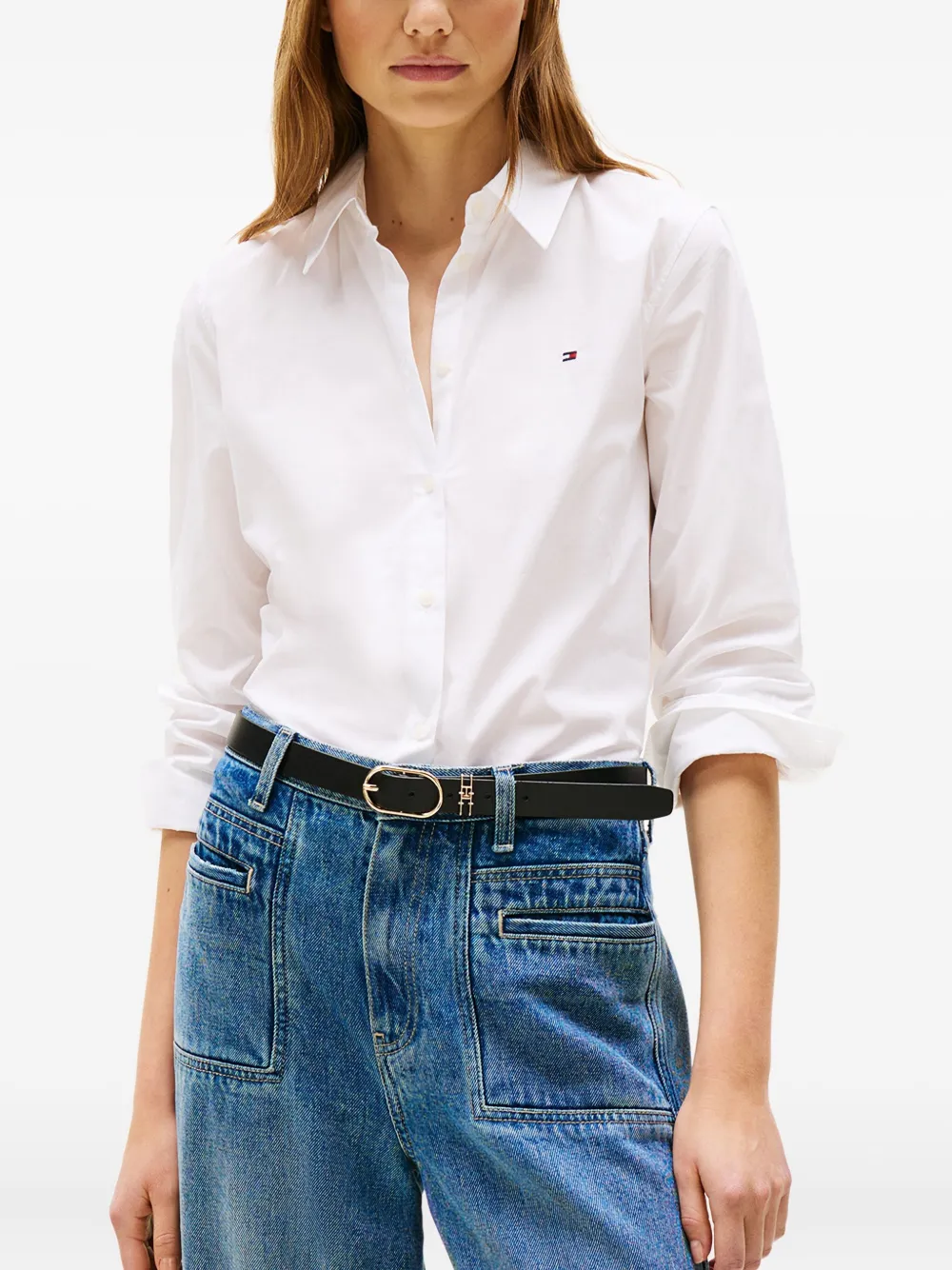 Tommy Hilfiger Buttoned Shirt In White
