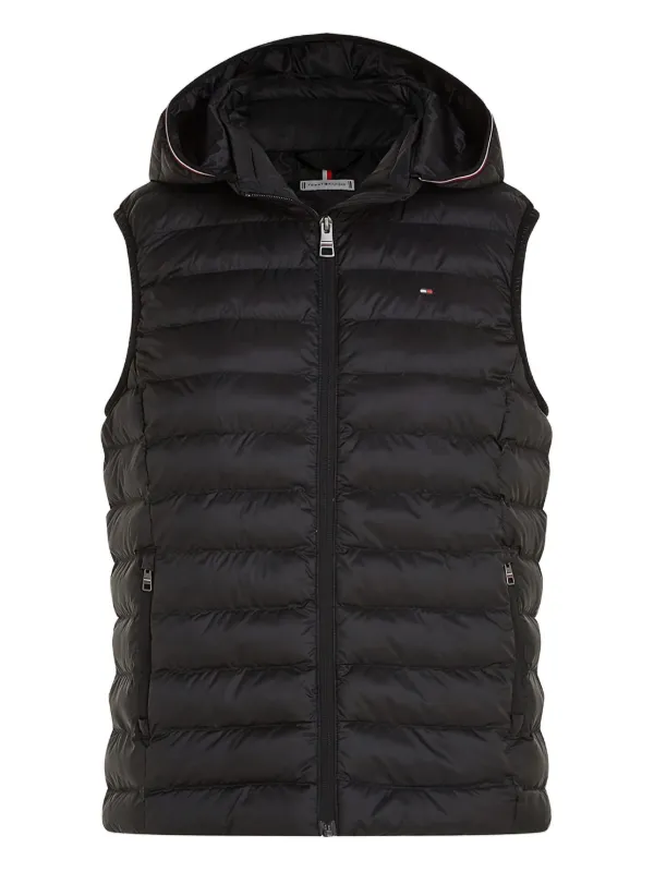 Tommy Hilfiger キルティング フーデッドベスト | ブラック | FARFETCH JP
