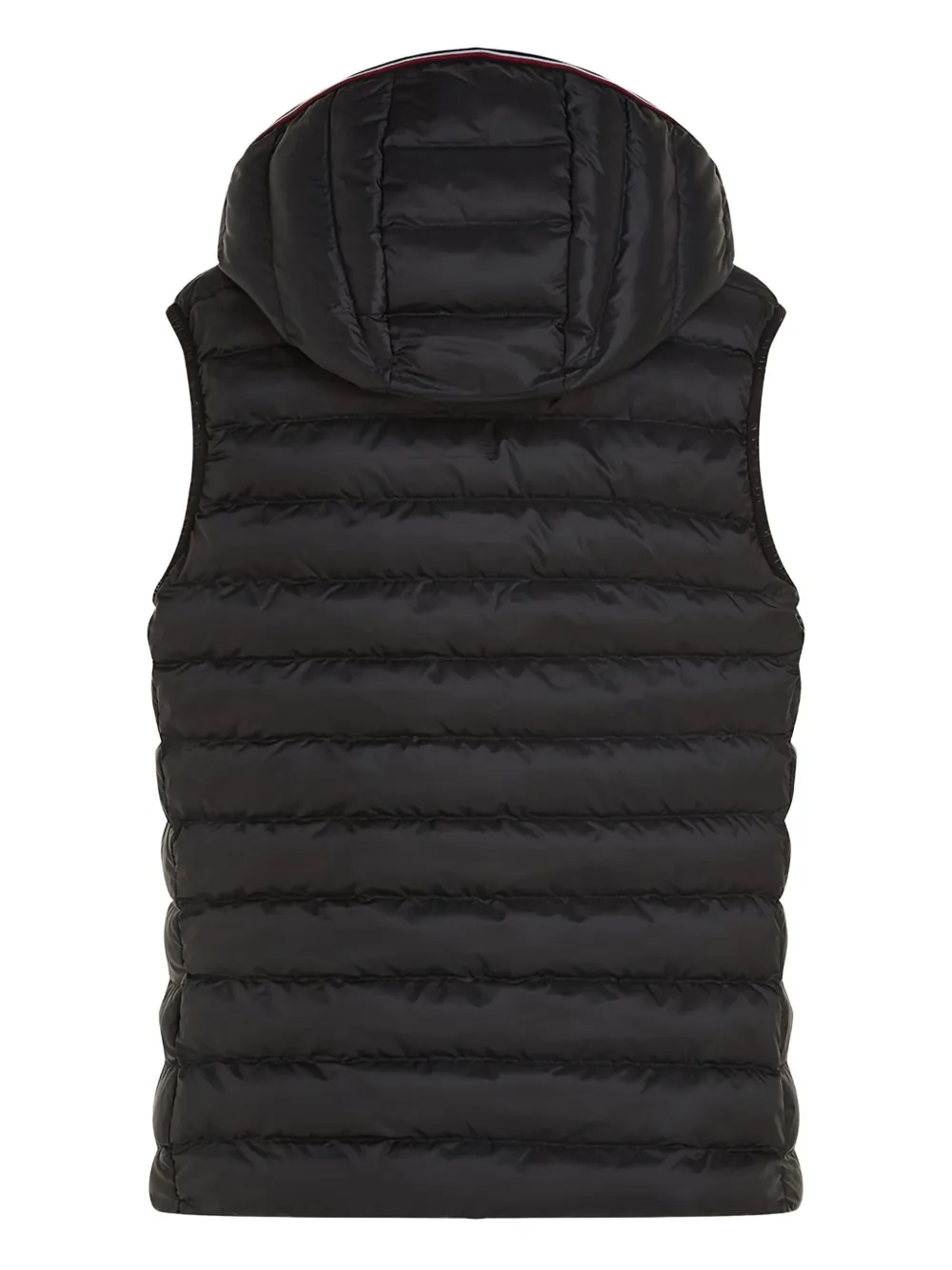 Tommy Hilfiger Hooded Quilted Vest In Black