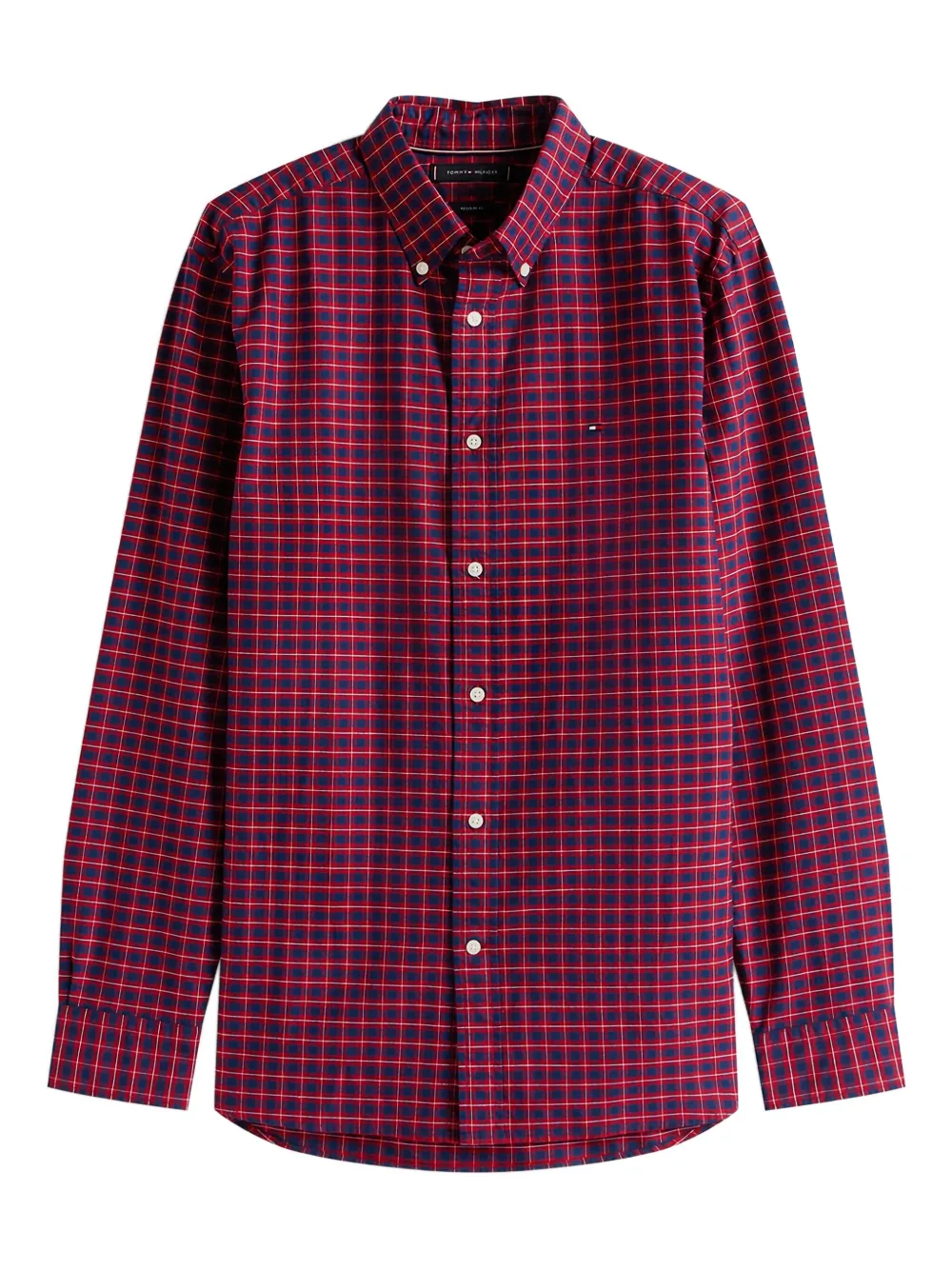 Tommy Hilfiger Long-sleeved Check Shirt In Red