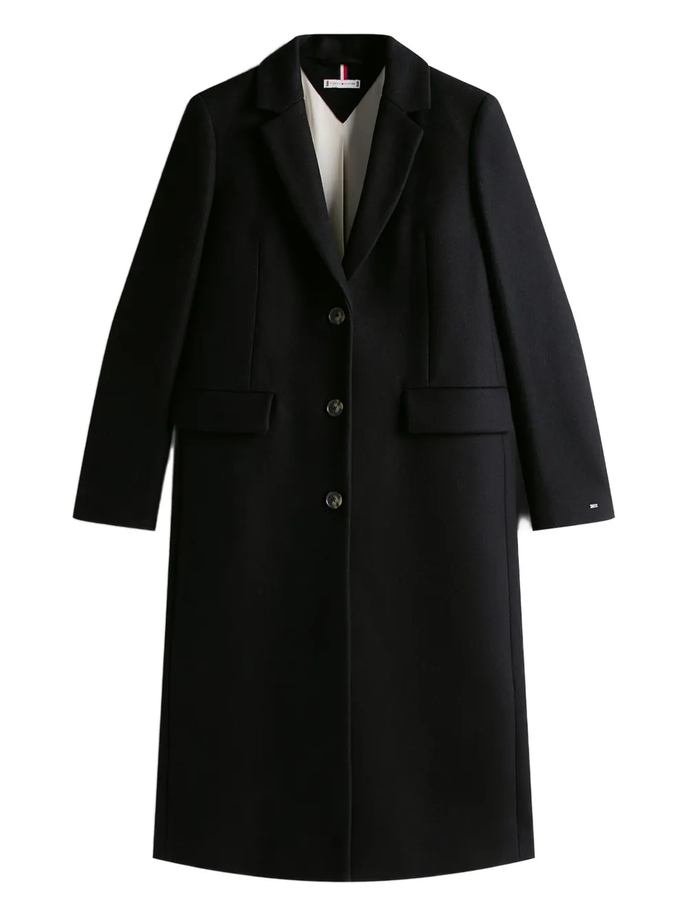 Tommy Hilfiger Pocket Coat In Black