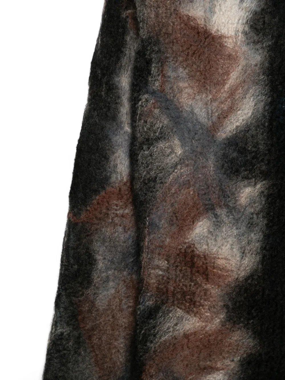 SILVANA jagged-edge scarf - Zwart