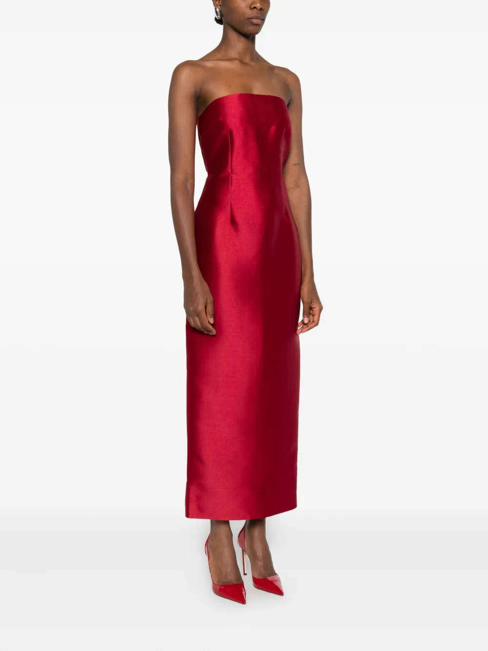 Solace London Renee Maxi Dress In Red