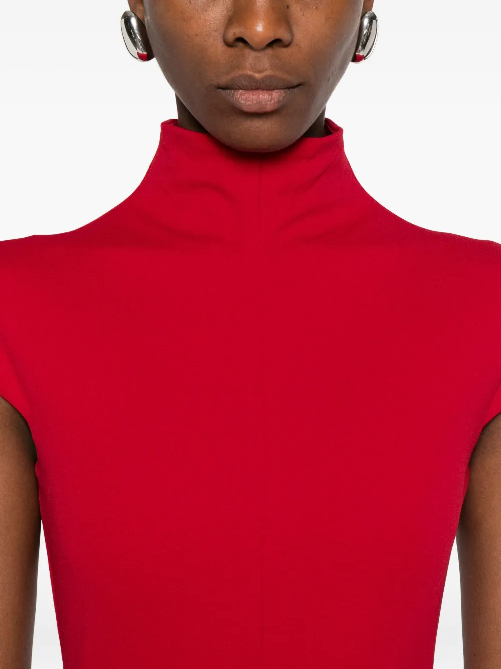 Solace London Lang Maxi Dress In Red